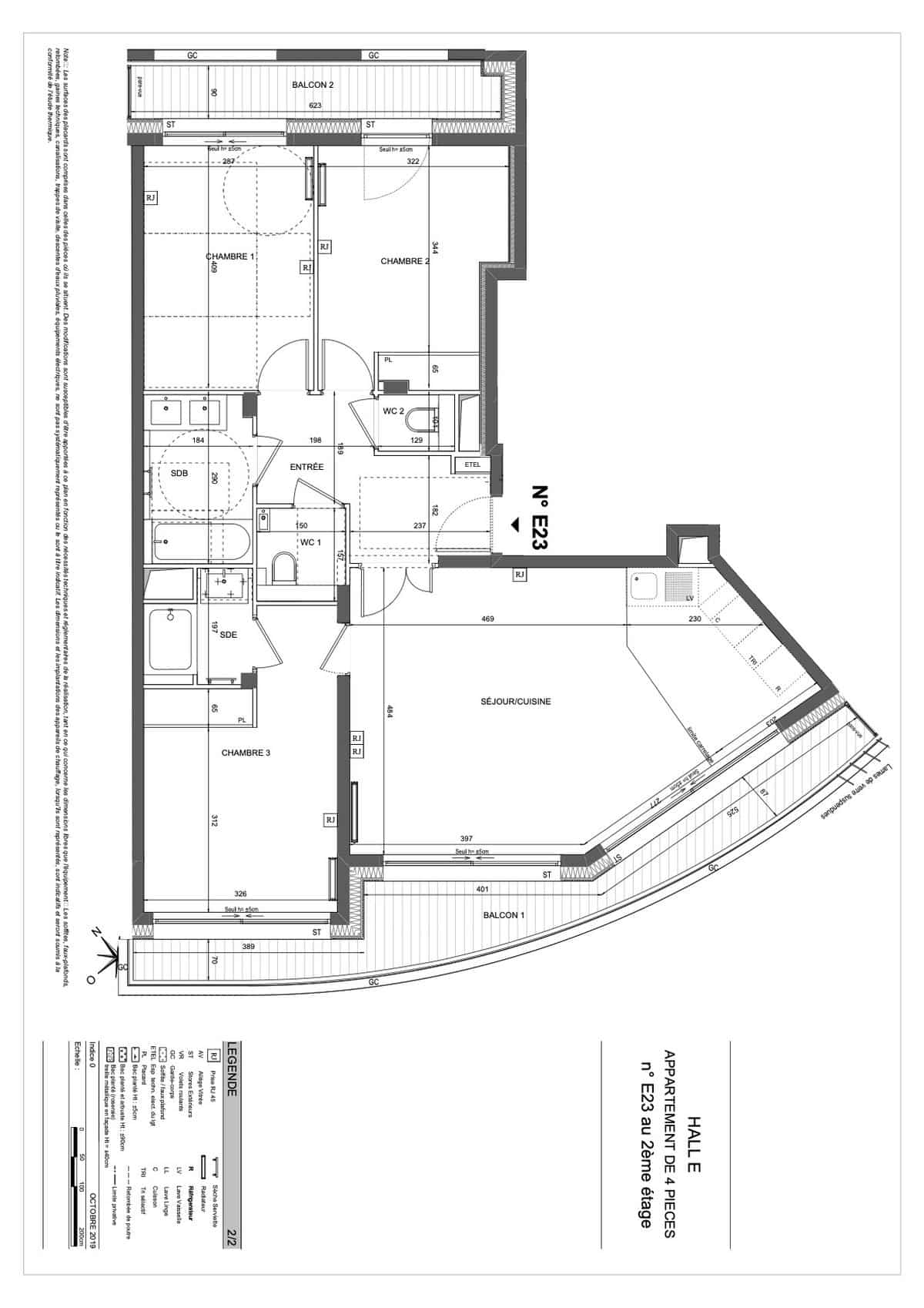 APPARTEMENT NEUF 4 PIECES – PARIS XV
