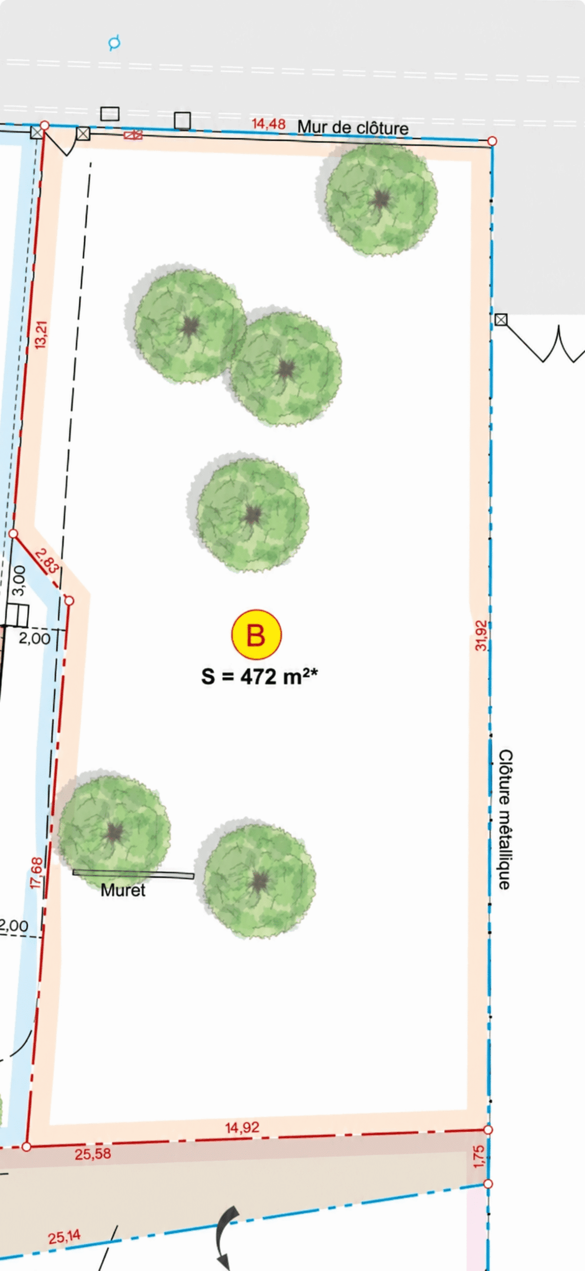 Terrain constructible de 472 m2 Roquefort-la-Bédoule